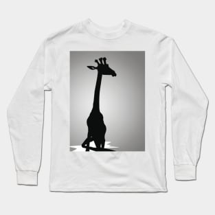 Girrafe Shadow Silhouette Anime Style Collection No. 156 Long Sleeve T-Shirt